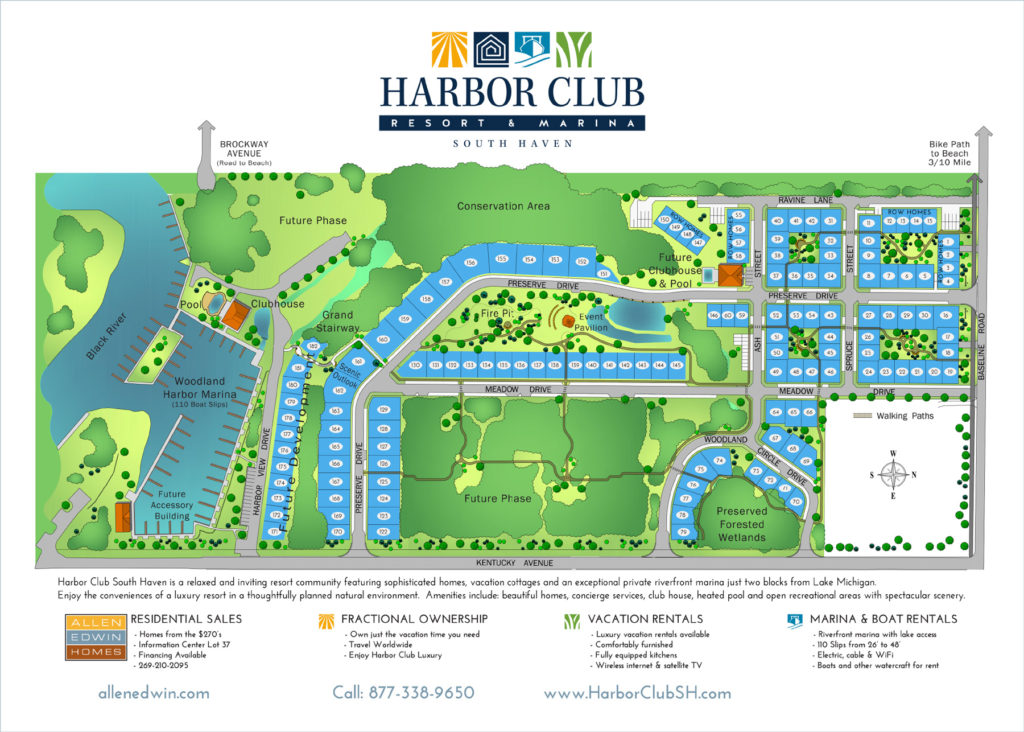 Site Plan Harbor Club South Haven